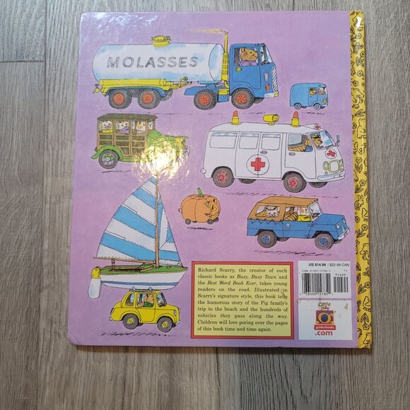 vintage Richard Scarrys Cars and Trucks and Things That Go Book golden book - Picture 13 of 14